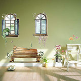 SYGA PVC Vinyl ' 3D Window' Wall Poster & Removable Decorative Poster for Living Room