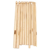 Imported 12 Sizes Bamboo Crochet Hooks Knitting Needles 3.0-10Mm-15004431Mg