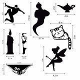 SYGA Decorative Beautiful Modern Art Switch Board Stickers - (Multicolour, 20 cm x 1 cm x 10 cm) Set of 7