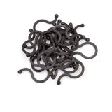 SYGA 20 Pieces PP Twist Ties Reusable Cable Ties Cord Organizer for Cord Management(18mm,Black)