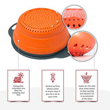SYGA Set of 2 Vegetable Fruit Washer Strainer_Orange