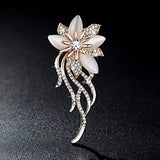 SYGA Brooch Pin Fashion Crystal Rhinestone Jewellery Pin Vintage Accessories Decoration Clothing Bouquet Brooches for Bridal Women Girl
