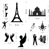 SYGA Set of 10 Decorative Beautiful Modern Art Switch Board Stickers