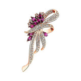 SYGA Brooch Pin Fashion Crystal Rhinestone Jewellery Pin Vintage Accessories Decoration Clothing Bouquet Brooches for Bridal Women Girl