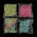 Syga PVC Vinyl 3cm Stars Luminous Patch 100pcs Fluorescent PP Plastic 3D Fluorescent Luminous Stereo Wall Stickers (Light Green)