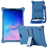 SYAG 3 Layer Armor case Cover for Lenovo Tab M10 FHD Plus 10.3" X606V / TB-X606F / TB-X606X with Hand Grip and Rotating Kickstand with Shoulder Strap & Pen, Blue