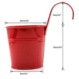 Syga Iron Hanging Planter Pot, Multicolour, 10x8 CM, 10 Pieces