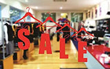 SYGA Hanger Sale Leatters Clothing Store Clothes Shop Wall Decorative Wall Stickers