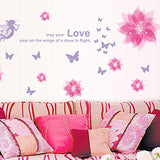 Syga Beautiful Decent Color pieceful Wall Stickers Decals Design 932Pink