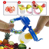 SYGA Medium Ring Style Fresh Food Nibbler Fruit Feeder Nipple Pacifiers Bottles_Red