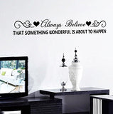 SYGA Black English Alphabet Decals Design Wall Stickers D_HGUH