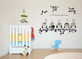 Syga Five Funny owl Wall Stickers Kids Room Decor