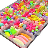 SYGA Beads for Kids Crafts Children's Jewellery Making Set Kit DIY Bracelets Necklace Hairband and Rings Craft Kits Birthday for 4, 5, 6, 7-Year-Old Little Girls-Multicolor, QL-00001