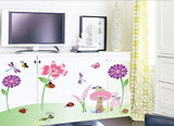 Syga Butterfly Flowers Wall stickes D_HUFO