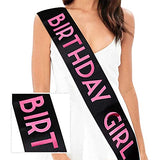 SYGA Party Sash Favor Decoration Party Accessories - Pink Black