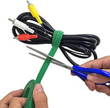 SYGA Nylon Double Sided Wellkro Tape, Hook and Lock Tape, Sew-on Power Wire Management Fastening Tape Cable Tie for Interlocking, Apparel, Home Textile, Industrial Use and More- 2 m x 15 mm (Green)
