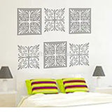 SYGA 'Window Glass' Wall Sticker (PVC Vinyl, 61 cm x 5 cm x 5 cm)(Grey)