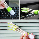 Syga Duster Automotive Air Conditioner Cleaner and Brush, Dust Collector Cleaning Cloth Tool for Keyboard, Window, White, 16.5 x 4 cm