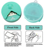 SYGA R4 Round Corner Cutter Paper Punch Tool Crafting Supplies Easy to Use (Color May Vary)