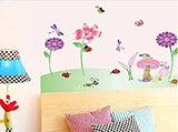Syga Butterfly Flowers Wall stickes D_HUFO