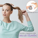 SYGA Multicolor Hair Bands (100) Hair Bobbles Hair Ties 3mm Hair Bands for Women Versatile Hair Band for Styling Pony Ponytail for Girls Stretchable Elastic Hair Bands and Hair Elastics- Morandi