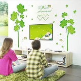 SYGA Green Flowers Decals Design Wall Stickers SK_FUOE