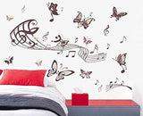 Syga Music with Butterfly Wall Stickers D_HUFU