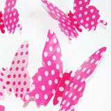 SYGA 3D Butterfly Wall Sticker 24 Pcs,Pink
