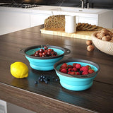 SYGA Set of 2 Vegetable Fruit Washer Strainer_Blue