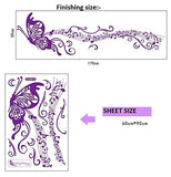 Syga Pink Music Butterfly Wall Stickers