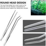 SYGA 5 in 1 Aquarium Tank Tool Kits Stainless Steel Aquatic Plant Tweezers Scissors Spatula Tool Set Fish Tank Cleaner Accessories Aquascaping Tools Set for Fish Starter Kits- 5 Pcs
