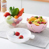 SYGA Salad Cutter Bowl 3 in 1 Multifunctional Vegetable Fruit Chopper Spinner and Salad Maker(Pink)