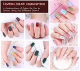 SYGA Press on Gel Nails 30 Pcs With Double Sided Jelly Adhesive Nail Glue Nail Filer, Fake Nails Long Lasting Press, Ready made Nails. (FakeNails-F635-17)