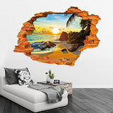 SYGA Super Sun Beach Fashion Creative 3D Stereoscopic Wall Stickers
