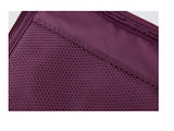 SYGA Travel Cosmetic Bag Plain Multifunction Portable Bag Cosmetic Makeup Pouch Case_WineRed
