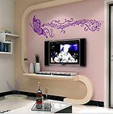 Syga Pink Music Butterfly Wall Stickers