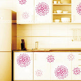 SYGA Bedroom Living Room Flower Wall Sticker Brown