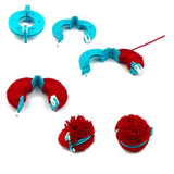 SYGA Essential Pom-pom Maker for Fluff Ball Weaver Needle Knitting DIY Tool of 4 Different Size