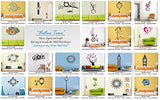 SYGA Orange Sun Design Wall Clock Stickers_16C