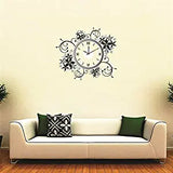 SYGA Floral Design Wall Stickers Clock_01