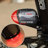 SYGA Solar LED Bicycle Tail Light, Solar Energy Rechargeable, Water-Resistant, Rear Safety Red Light