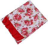 SYGA Rose Design Kitchen Apron with Random Lace Color(Red)