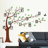 Syga Photo Frame Tree Decals Design Wall Stickers - (Brown) 2 Pieces