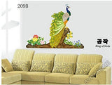 SYGA PVC Vinyl Wall Stickers for Living Room Self Adhesive Stickers, Pretty Peacock