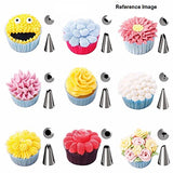 SYGA Set of 48 Russian Nozzles Cake Nozzles Cake Decoration Pastry Nozzle with Coupler and Icing Bag