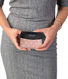 Syga PU Leather Mini Zipper Wallet Bifold Wallet for Women, Black