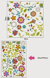 Syga Colorful Flowers Wall Stickers D_HUMH