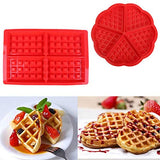SYGA Silicone Baking Round & Square Waffles Mould Muffin Pans Baking Moulds