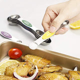 SYGA Double Sided Magnetic Measuring Spoon Set 5Pcs Stainless Steel Teaspoons and Tablespoons for Cooking Baking Measuring Dry and Liquid Ingredients 1tbsp 1/2tbsp 1tsp 1/2tsp 1/4tsp - Multi