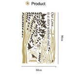 Syga Tree with Bird cage Wall Stickers